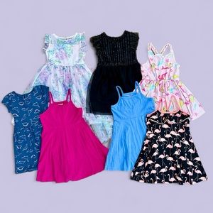 Girls Dress Lot XS Extra small 4T 5T Casual Formal Summer Sleeveless Event Kids